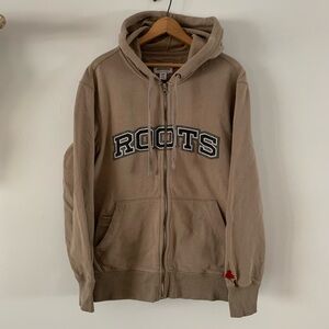 Vintage Roots Tan Zip-Up Hoodie